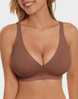 Women’s Deep V-Neck Wireless Push-Up Bra