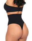 Sera Seamless High-Waist Shaping Thong – Tummy Control Invisible Underwear
