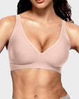 Women’s Deep V-Neck Wireless Push-Up Bra