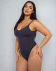 Emily - Thong Bodysuit – Seamless Open Back Shapewear by Saga Women