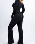 Theresa Flare Pants – High-Waisted Tummy Control Pants with Built-In Shapewear