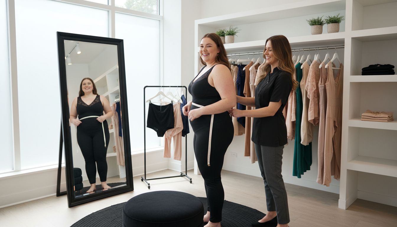 plus size shapewear fitting