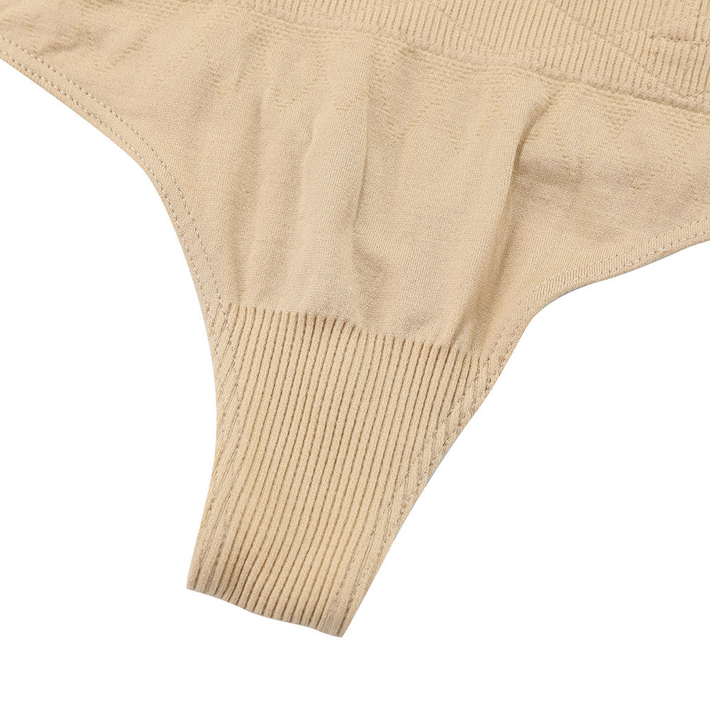 Sera Seamless High-Waist Shaping Thong – Tummy Control Invisible Underwear