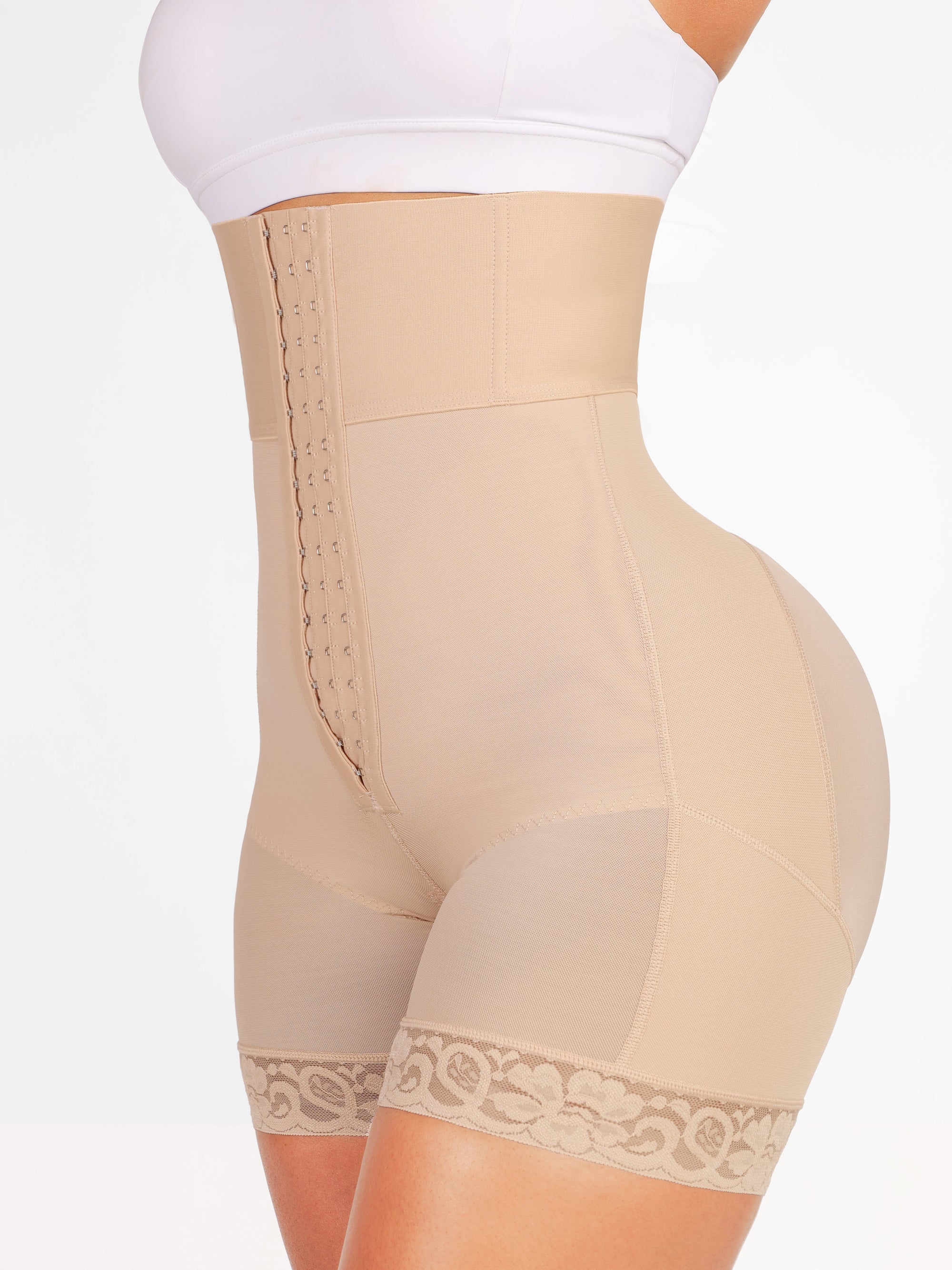Ultra High-Waist Tummy Control Shapewear Shorts – Butt Lifter &amp; Thigh Slimmer